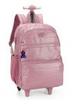 MOCHILETE CRINKLE METALIZADO ROSA LUXCEL - REF. MC47243UP-RS - 1 UNIDADE