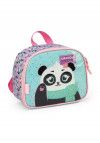 LANCHEIRA DE COSTAS PANDA VERDE LUXCEL - REF. LA40123UP-VD - 1 UNIDADE