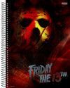 CADERNO 1 MATERIA CAPA DURA 80FL HORROR SAO DOMINGOS - REF. 10541 - PACOTE COM 4 UNIDADES