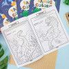 LIVRO DE ATIVIDADES PARA COLORIR DINOSSAUROS 16FL SAO DOMINGOS - REF. 10537 - PACOTE COM 10 UNIDADES