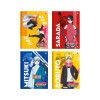 CADERNO BROCHURA 1/4 CCAPA DURA 80FL BORUTO SAO DOMINGOS - REF. 10504 - PACOTE COM 5 UNIDADES