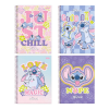 CADERNO 1 MATERIA CAPA DURA 80FL STITCH FORONI - REF. 33.6523-8 - PACOTE COM 4 UNIDADES