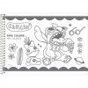 CADERNO CARTOGRAFIA CAPA DURA 80FL STITCH FORONI - REF. 33.6527-0 - PACOTE COM 5 UNIDADES
