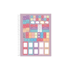 CADERNO 10 CAPA DURA 160FL SWEETNESS JANDAIA - REF. 68907 - PACOTE COM 4 UNIDADES