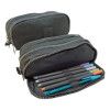 ESTOJO TRIPLO NYLON LISO MB13054-E YEPP - CINZA - 1 UNIDADE