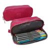 ESTOJO TRIPLO NYLON LISO MB13054-E YEPP - ROSA - 1 UNIDADE