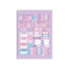 CADERNO 1 MATERIA CAPA DURA 80FL COLEGIAL GLIMMER SAO DOMINGOS - REF. 10306 - PACOTE COM 4 UNIDADES