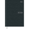 AGENDA COSTURADO MILANO PRETO M5 TILIBRA 2026 - REF. 356506 - PACOTE COM 4 UNIDADES