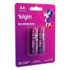 PILHA PEQUENA AA RECARREGAVEL 2700MAH COM 2 PECA ELGIN - REF. 82174 - CAIXA COM 10 UNIDADES