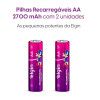 PILHA PEQUENA AA RECARREGAVEL 2700MAH COM 2 PECA ELGIN - REF. 82174 - CAIXA COM 10 UNIDADES