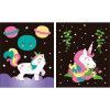 CARTELA RASPADINHA MAGICA UNICORNIO 6 FOLHAS - REF. 352101 - 1 UNIDADE