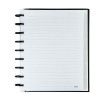 CADERNO 1 MATERIA INTELIGENTE COLEGIAL DISCO BLACK BRW - REF. CD1008 - PACOTE COM 5 UNIDADES