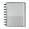 CADERNO 1 MATERIA INTELIGENTE COLEGIAL DISCO BLACK BRW - REF. CD1008 - PACOTE COM 5 UNIDADES