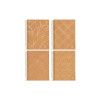 CADERNETA 80 FOLHAS ESPIRAL CAPA DURA 1/8 KRAFT GOLD JANDAIA - REF. 72773 - PACOTE COM 10 UNIDADES