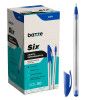 CANETA ESFEROGRAFICA 1.0 SIX AZUL BAZZE - REF. 653402 - CAIXA COM 50 UNIDADES