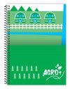 CADERNO 1 MATERIA CAPA DURA 80 FOLHAS AGRO+ CREDEAL - REF. 277706 - PACOTE COM 3 UNIDADES