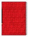 CADERNO 10 MATERIAS CAPA DURA 160 FOLHAS SPFC CREDEAL - REF. 282861 - PACOTE COM 2 UNIDADES