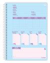 CADERNO 1 MATERIA CAPA DURA 80 FOLHAS BE-MAGNETIC CREDEAL - REF. 284780 - PACOTE COM 3 UNIDADES