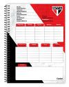 CADERNO 20 MATERIAS CAPA DURA 320 FOLHAS SPFC CREDEAL - REF. 284452 - PACOTE COM 2 UNIDADES
