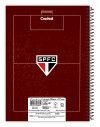 CADERNO 20 MATERIAS CAPA DURA 320 FOLHAS SPFC CREDEAL - REF. 284452 - PACOTE COM 2 UNIDADES