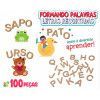 FORMANDO PALAVRAS LETRAS RECORTADAS 100 PECAS AQUARELA - REF. 173 - 1 UNIDADE