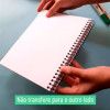 CADERNO CAPA DURA 1/4 150G SKETCH BOOKACADEMIE TILIBRA - REF. 322792 - PACOTE COM 5 UNIDADES