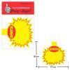 CARTAZ SPLASH OFERTA 16X17CM COM 5 UNIDADES PRECO LEGAL - REF. 8807 - 1 UNIDADE