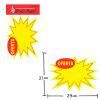 CARTAZ SPLASH OFERTA 21X29CM COM 3 UNIDADES PRECO LEGAL - REF. 8791 - 1 UNIDADE