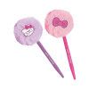 CANETA ESFEROGRAFICA 1.0 POMPOM COM APLIQUE HELLO KITY - REF. 10008 - CAIXA COM 8 UNIDADES