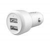 CARREGADOR AUTOMOTIVO USB 2 ENTRADA BRANCO VQ-C03 LETRON - REF. 74675 - 1 UNIDADE
