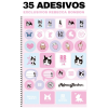 CADERNO 1 MATERIA CAPA DURA 80 FOLHAS REBECCA BONBON ANIMATIVA - REF. 10788 - PACOTE COM 4 UNIDADES
