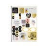 CADERNO 1 MATERIA CAPA DURA 80 FOLHAS MULHER ANIMATIVA - REF. 10181 - PACOTE COM 4 UNIDADES