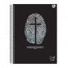 CADERNO 1 MATERIA CAPA DURA 80 FOLHAS CRISTO 100 ANIMATIVA - REF. 10170 - PACOTE COM 4 UNIDADES