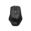 MOUSE OPTICO USB OFFICE LEVEL PRETO/VERDE LETRON - REF. 74378 - 1 UNIDADE