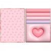 CADERNO 10 MATERIAS CAPA DURA 160 FOLHAS NICECREAM FORONI - REF. 6935 - PACOTE COM 4 UNIDADES