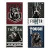 CADERNO 1 MATERIA CAPA DURA 80 FOLHAS POWER DOG FORONI - REF. 31.8194-3 - PACOTE COM 4 UNIDADES