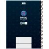 CADERNO 15 MATERIA CAPA DURA 240 FOLHAS PSG FORONI - REF. 7097 - PACOTE COM 2 UNIDADES