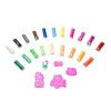 KIT MASSA MODELAR 20 CORES HELLO KITY COM MOLDE LEO E LEO - REF. 72567 - 1 UNIDADE