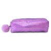 ESTOJO GLITTER POMPOM AZUL/ROSA/LILAS POLIBRAS - REF. 39261000 - 1 UNIDADE SORTIDA