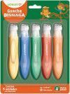 TINTA GUACHE 25ML BISNAGA COM PINCEL 5 CORES LEO E LEO - REF. 10238 - 1 UNIDADE