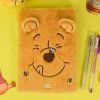 CADERNO BROCHURA 1/4 CAPA DURA 80 FOLHAS FLUFFY POOH DAC - REF. 4786 - PACOTE COM 4 UNIDADES