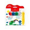 TINTA GUACHE 24ML COM PINCEL 6 CORES LITTLE CREATIVES FABER-CASTELL  - REF. 164004 - 1 UNIDADE