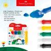 TINTA GUACHE 24ML COM PINCEL 6 CORES LITTLE CREATIVES FABER-CASTELL  - REF. 164004 - PACOTE COM 12 UNIDADES