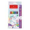 LAPIS 12 CORES +2 COLECAO UNICORNIO FABER-CASTELL - REF. 120912+2UNI - PACOTE COM 12 UNIDADES