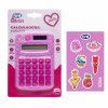 CALCULADORA 8 DIGITOS COM ADESIVO 10CM SOLAR FINI LETRON - REF. 10320 - 1 UNIDADE