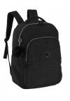 MOCHILA DE COSTAS CRINKLE PRETO LUXCEL - REF. MS49131UP-PTO - 1 UNIDADE