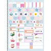 CADERNO 10 MATERIAS CAPA DURA 160 FOLHAS WANDERLUST LARISSA MANOELA - REF. 10907 - PACOTE COM 4 UNIDADES