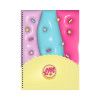 CADERNO 10 MATERIAS CAPA DURA 160 FOLHAS MEMORIAS LARISSA MANOELA - REF. 10903 - PACOTE COM 4 UNIDADES