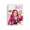 CADERNO 1 MATERIA CAPA DURA 80 FOLHAS DOS ROSA EMILLY VICK ANIMATIVA - REF. 10939 - PACOTE COM 4 UNIDADES