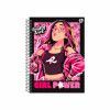 CADERNO 1 MATERIA CAPA DURA 80 FOLHAS DOS ROSA EMILLY VICK ANIMATIVA - REF. 10939 - PACOTE COM 4 UNIDADES
